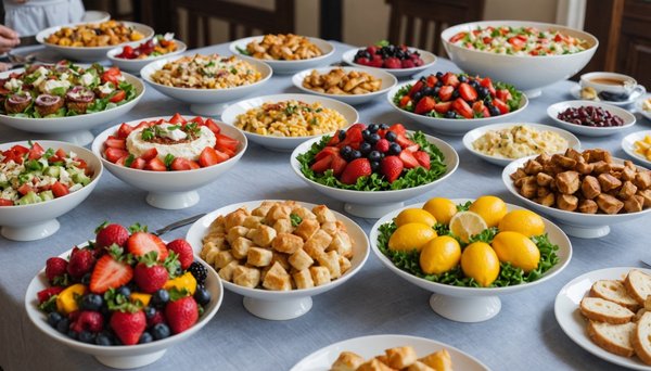 Comment préparer des brunchs en buffet qui permettent à vos invités de se servir eux-mêmes?
